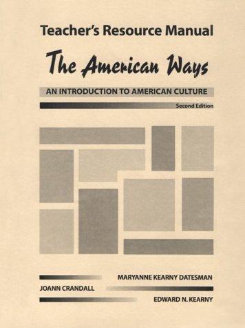 Book The American Ways - An Introduction to American Culture: Teacher's Resource Manual free