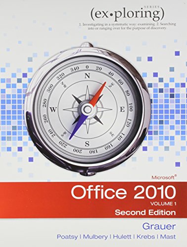 Book Exploring Microsoft Office 2010, Volume 1, and myitlab free
