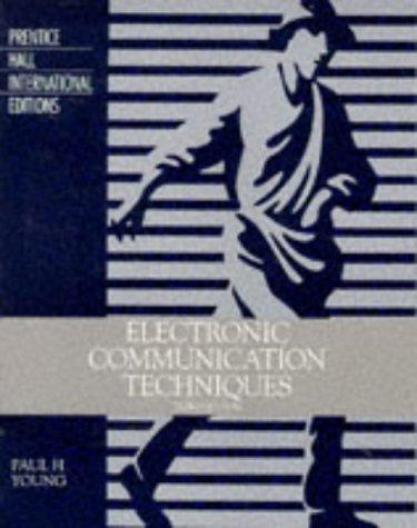 Book Electronic Communication Techniques free