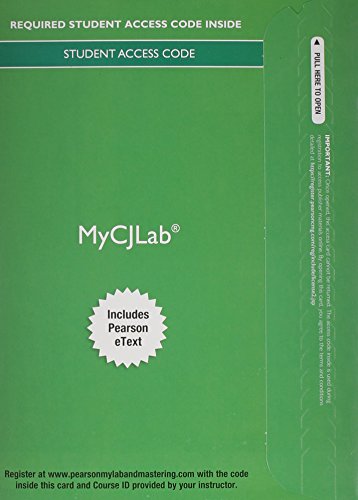 Book MyLab Criminal Justice with Pearson eText -- Access Card -- Criminal Procedure: From First Contact to Appeal free