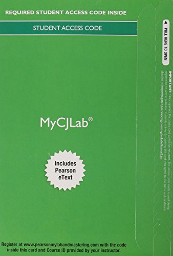 Book MyCJLab with Pearson eText --Access Card -- for Criminology Today: An Integrative Introduction free