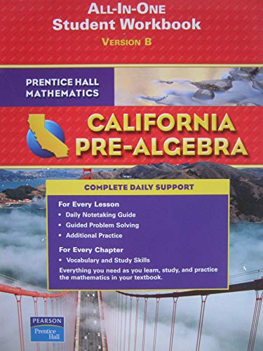 Book California Pre-algebra (All In One Student Workbook, Version B) free