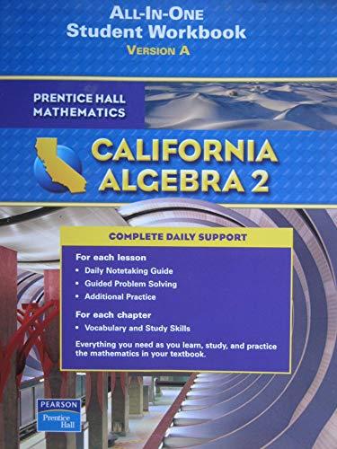 Book Algebra 2 All-in-One Student Workbook California Edition free