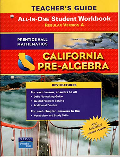 Book All In One Student Workbook For Pre Algebra (P) (TM) free