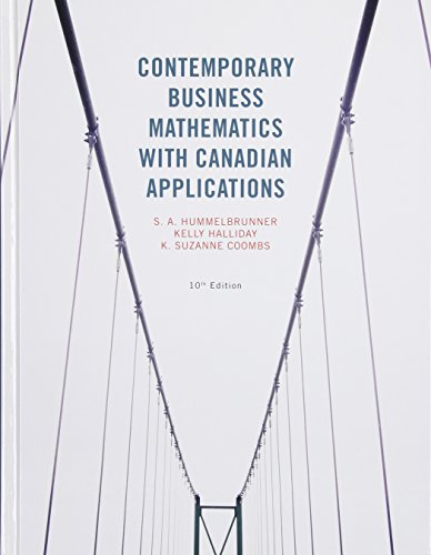 Book Contemporary Business Mathematics with Canadian Applications Plus MyMathLab with Pearson eText -- Access Card Package (10th Edition) free