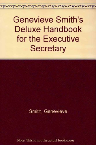 Book Genevieve Smith's Deluxe Handbook for the Executive Secretary free