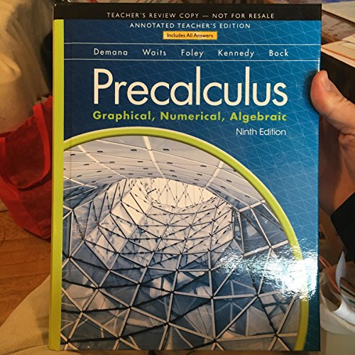 Book Precalculus: Graphical, Numerical, Algebraic free
