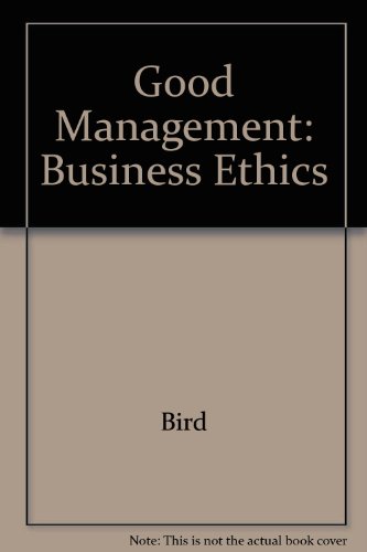 Book Good Management: Business Ethics free