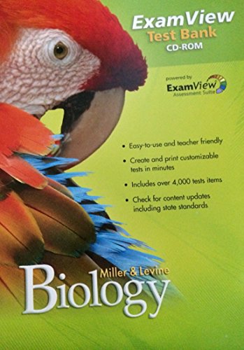 Book Miller & Levine Biology ExamView Test Bank Cd-rom free