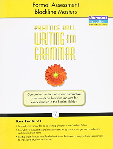 Book Writing And Grammar 2008 Formal Assessment Blackline Masters Grade 6 free