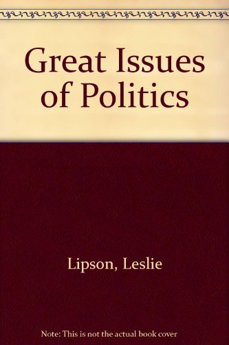 Book The Great Issues Of Politics free