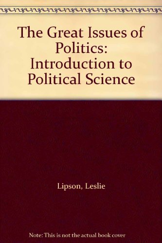 Book Great Issues of Politics free
