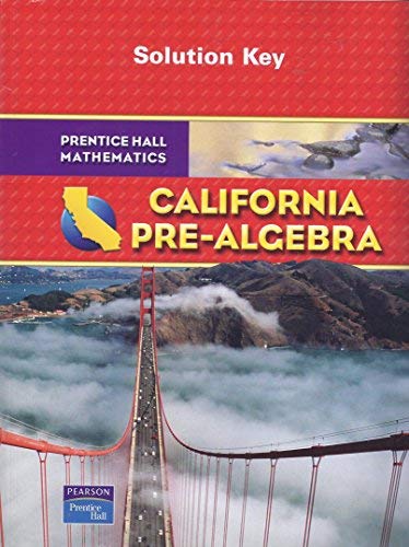 Book Prentice Hall Mathematics: California Pre-Algebra -- Solution Key free