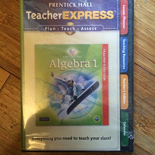 Book CENTER FOR MATHEMATICS EDUCATION ALGEBRA 1 TEACHER EXPRES CD-ROM free
