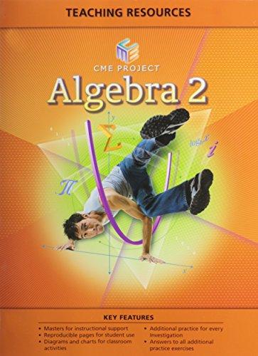 Book CENTER FOR MATHEMATICS EDUCATION PROJECT ALGEBRA 2 TEACHING RESOURCES BLACKLINE MASTERS free