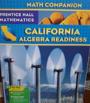 Book California Algebra Readiness Math Companion with Math XL Cd free