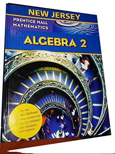 Book New Jersey Prentice Hall Mathematics Algebra 2 free
