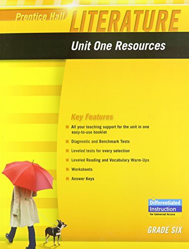 Book PRENTICE HALL LITERATURE 2010 UNIT 1 RESOURCE GRADE 6 free