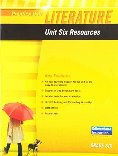 Book PRENTICE HALL LITERATURE 2010 UNIT 6 RESOURCE GRADE 6 free