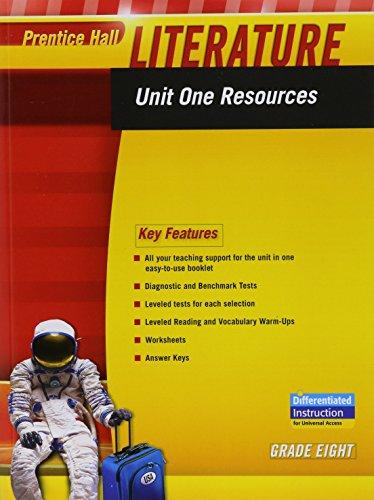 Book PRENTICE HALL LITERATURE 2010 UNIT 1 RESOURCE GRADE 8 free