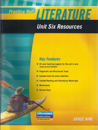 Book PRENTICE HALL LITERATURE 2010 UNIT 6 RESOURCE GRADE 9 free