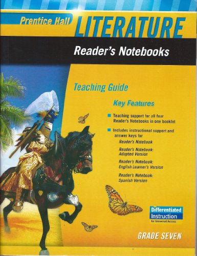 Book Prentice Hall Literature Reader's Notebooks Teaching Guide Grade Seven free