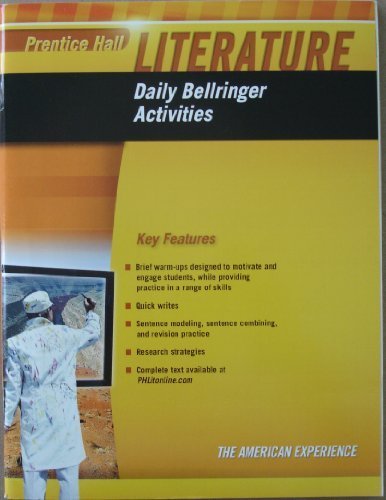Book Prentice Hall Literature - Daily Bellringer Activities, Key Features, Grade Ten free