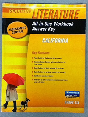 Book All-in-One Workbook Answer Key: California, Grade 6 (Pearson Literature) free