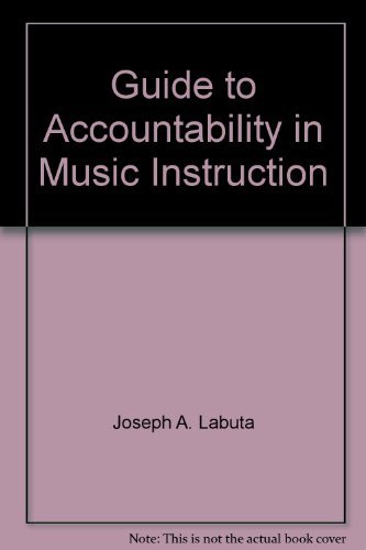 Book Guide to accountability in music instruction free