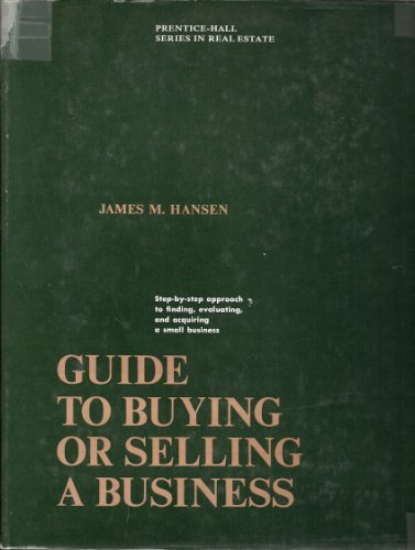 Book Guide To Buying Or Selling A Business free