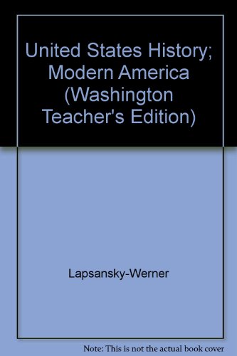 Book United States History; Modern America (Washington Teacher's Edition) free