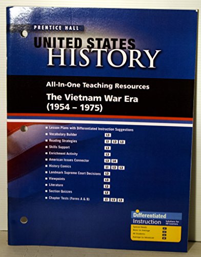 Book The Vietnam War Era (1954 -1975) United Sates History, All-in-One Teaching Resources free