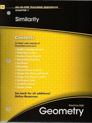 Book Similarity, Chapter 7, Geometry, All-in-one Teaching Resources free