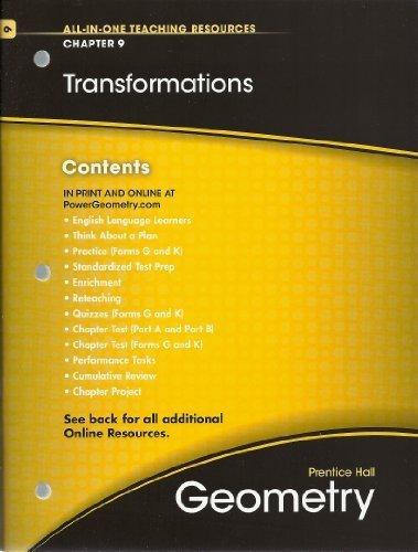 Book Transformations, Chapter 9, Geometry, All-in-one Teaching Resources free