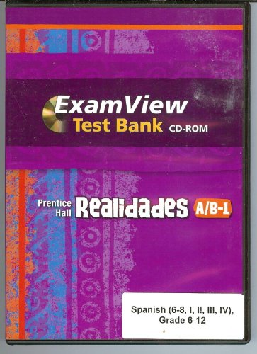 Book Prentice Hall Realidades A/B-1 ExamView Test Bank CD-ROM (Spanish 6-12) free