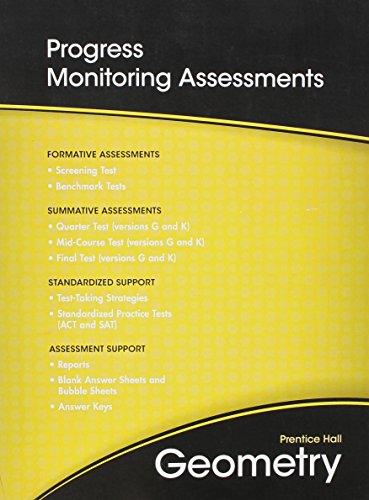 Book HIGH SCHOOL MATH 2011 GEOMETRY PROGRESS MONITORING ASSESSMENTS free