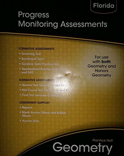 Book Progress Monitoring Assessments (Prentice Hall Geometry) free
