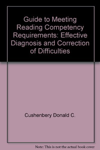Book Guide to Meeting Reading Competency Requirements: Effective Diagnosis and Correction of Difficulties free