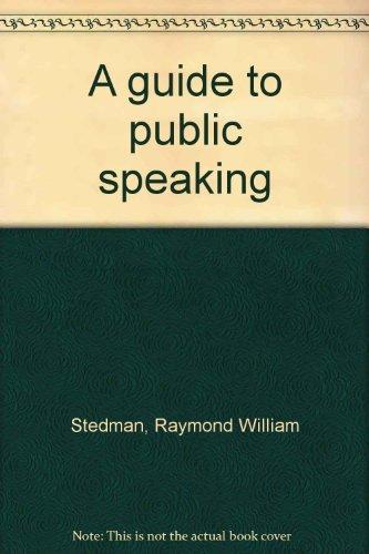 Book Guide To Public Speaking free