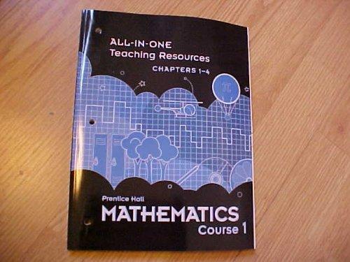 Book All-in-One Teaching Resources, Chapters 1-4, Prentice Hall Mathematics Course 1 (Prentice Hall Mathematics, Course 1) free