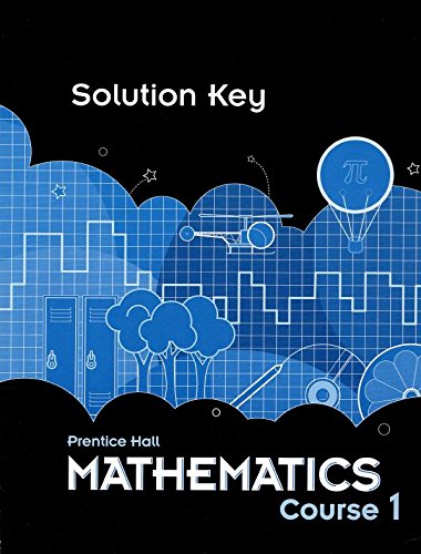 Book Prentice Hall Mathematics, Course 1, Solution Key, 9780133721386, 0133721388, 2010 free
