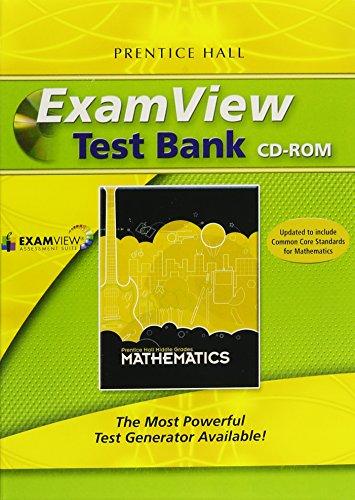 Book MIDDLE GRADES MATH 2010 EXAMVIEW ASSESSMENT SUITE CD-ROM free
