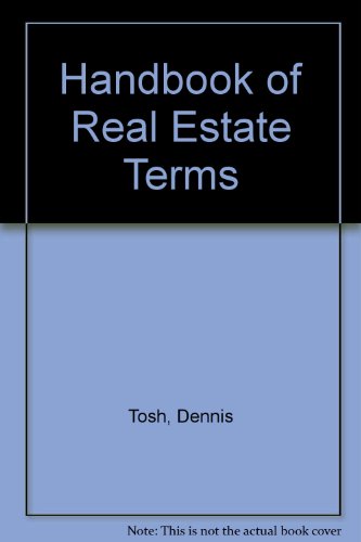 Book Handbook Of Real Estate Terms free