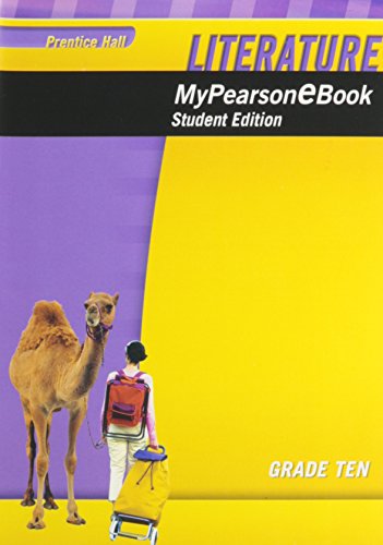 Book PRENTICE HALL LITERATURE MY E-BOOK STUDENT EDITION CD-ROM GRADE 10 free