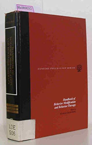 Book Handbook of behavior modification and behavior therapy (Century psychology series) free