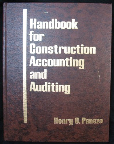 Book Handbook for construction accounting and auditing free