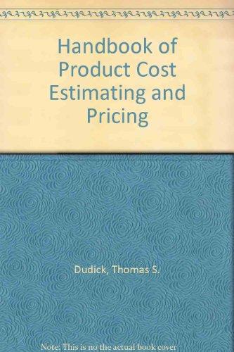Book Handbook Of Product Cost Estimating And Pricing free