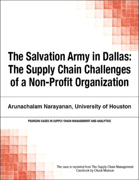 Book Salvation Army in Dallas, The: The Supply Chain Challenges of a Non-Profit Organization free