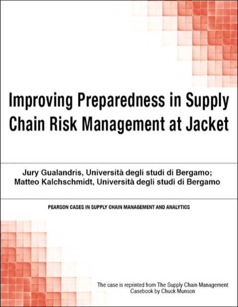Book Improving Preparedness in Supply Chain Risk Management at Jacket free