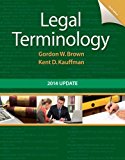 Book Legal Terminology: 2014 Update (6th Edition) free